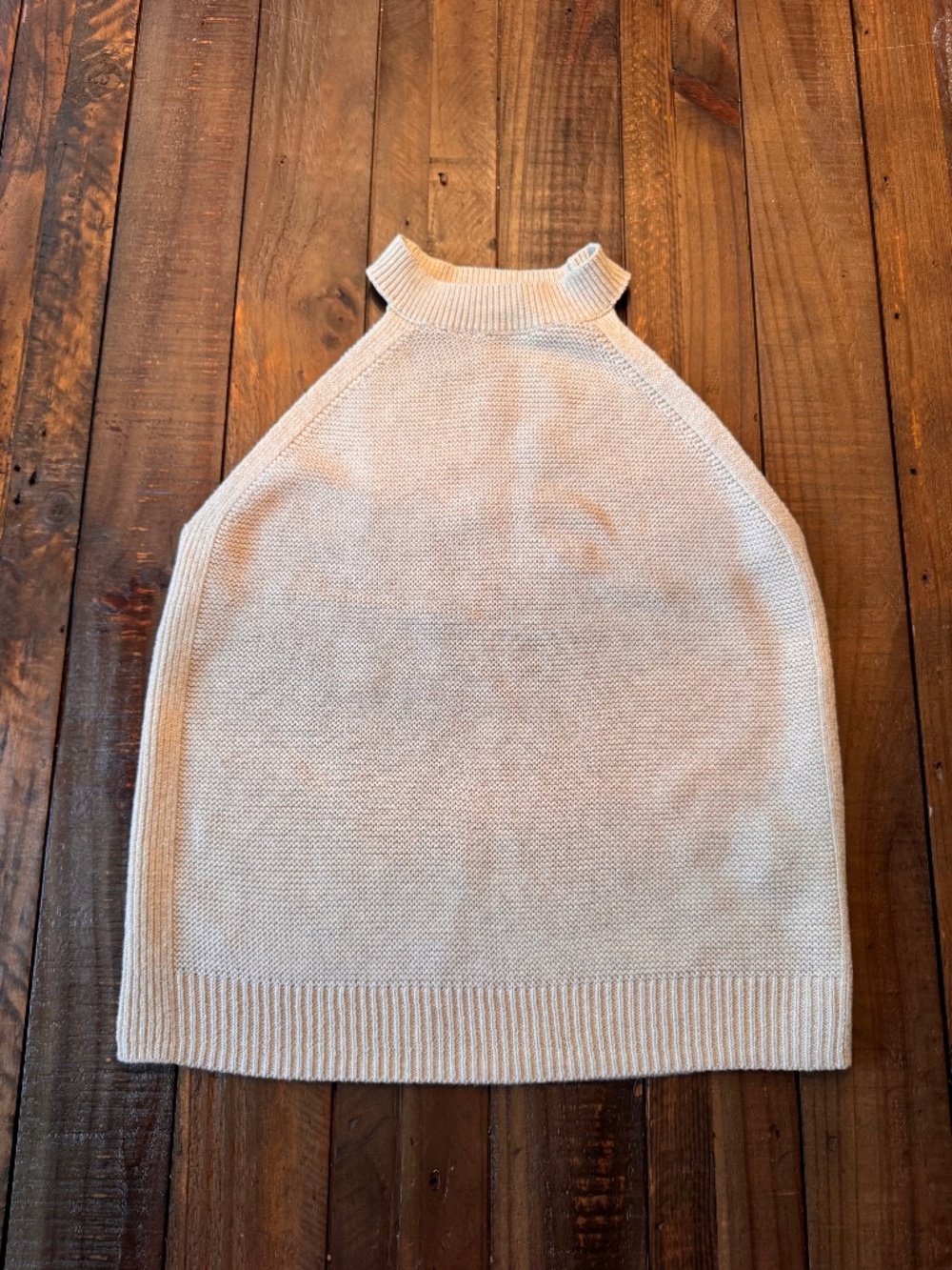 Banana Republic Open-Stitch Sweater Tank. Cotton. Beige. Size XSmall